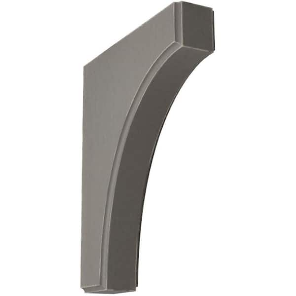 Ekena Millwork 1-3/4 in. x 10 in. x 8 in. Reclaimed Grey Clarksville Wood Vintage Decor Bracket