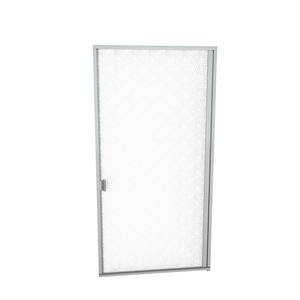 1000 Series 32-13/16 in. W x 70 in. H Semi-Frameless Pivot Shower Door in Brushed Nickel with Pull Handle