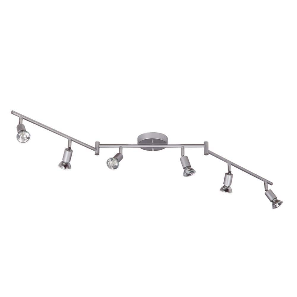 Payton 3.9 ft. 6-Light Silver Track Lighting Kit