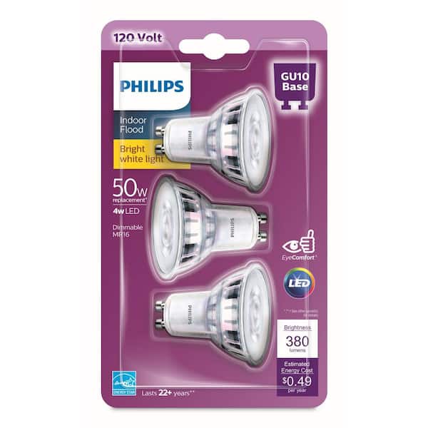 Philips Gu10 Base Mr16 Halogen Floodlight Light Bulb 1 Each for sale online 