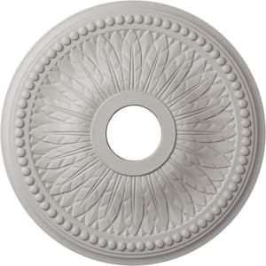 1-1/2 in. x 18 in. x 18 in. Polyurethane Bailey Ceiling Medallion, Ultra Pure White