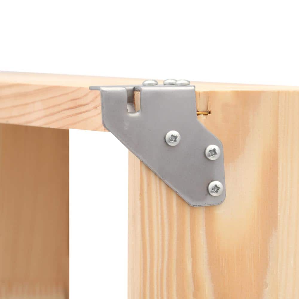 Heavy-Duty Black Steel Scissor Attic Ladder with Insulated Door