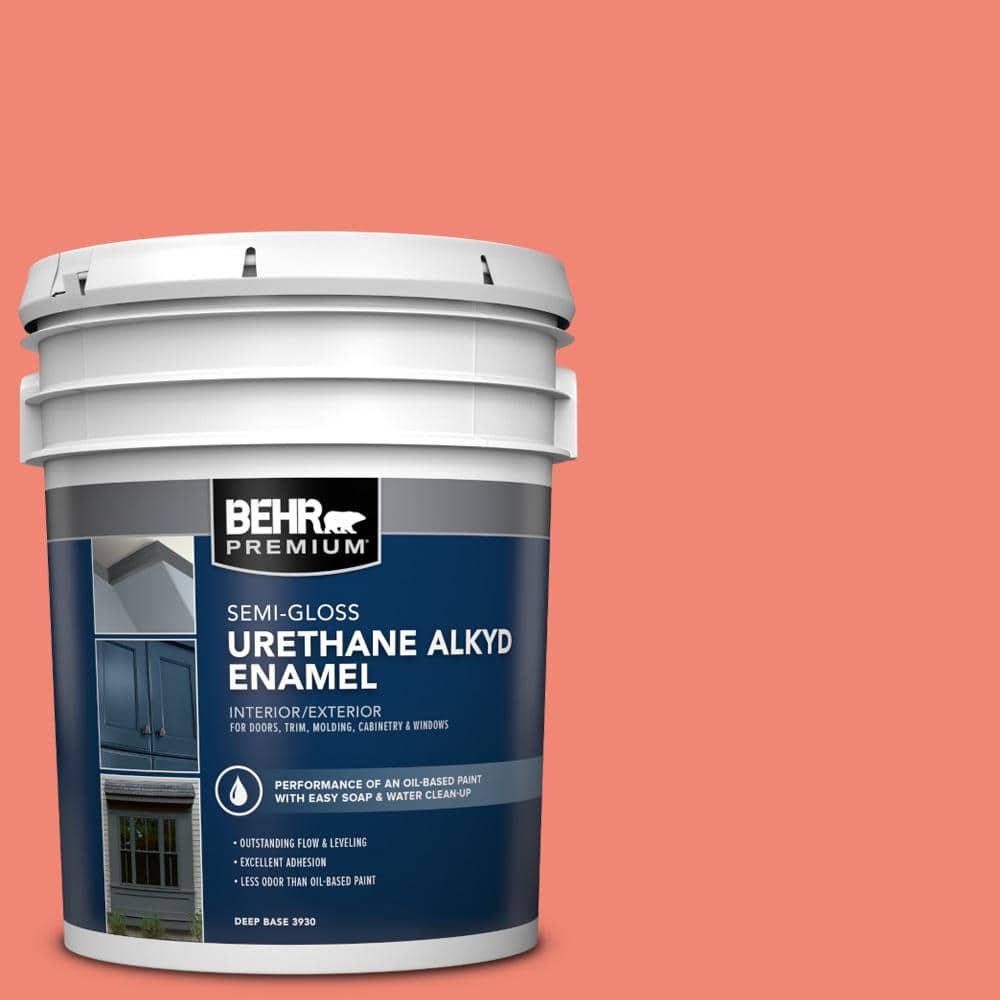 5 gal. #T16-07 Coralette Urethane Alkyd Semi-Gloss Enamel Interior/Exterior Paint product image for price tracking