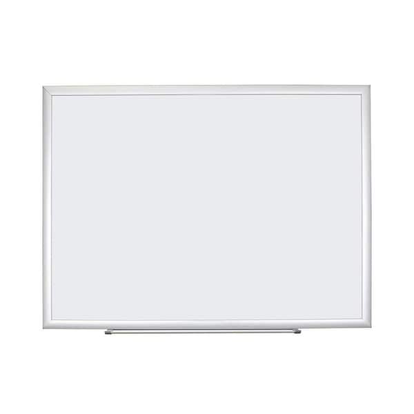 Basics Magnetic Dry Erase White Board, 35 x 23-Inch Whiteboard -  Black Wooden Frame