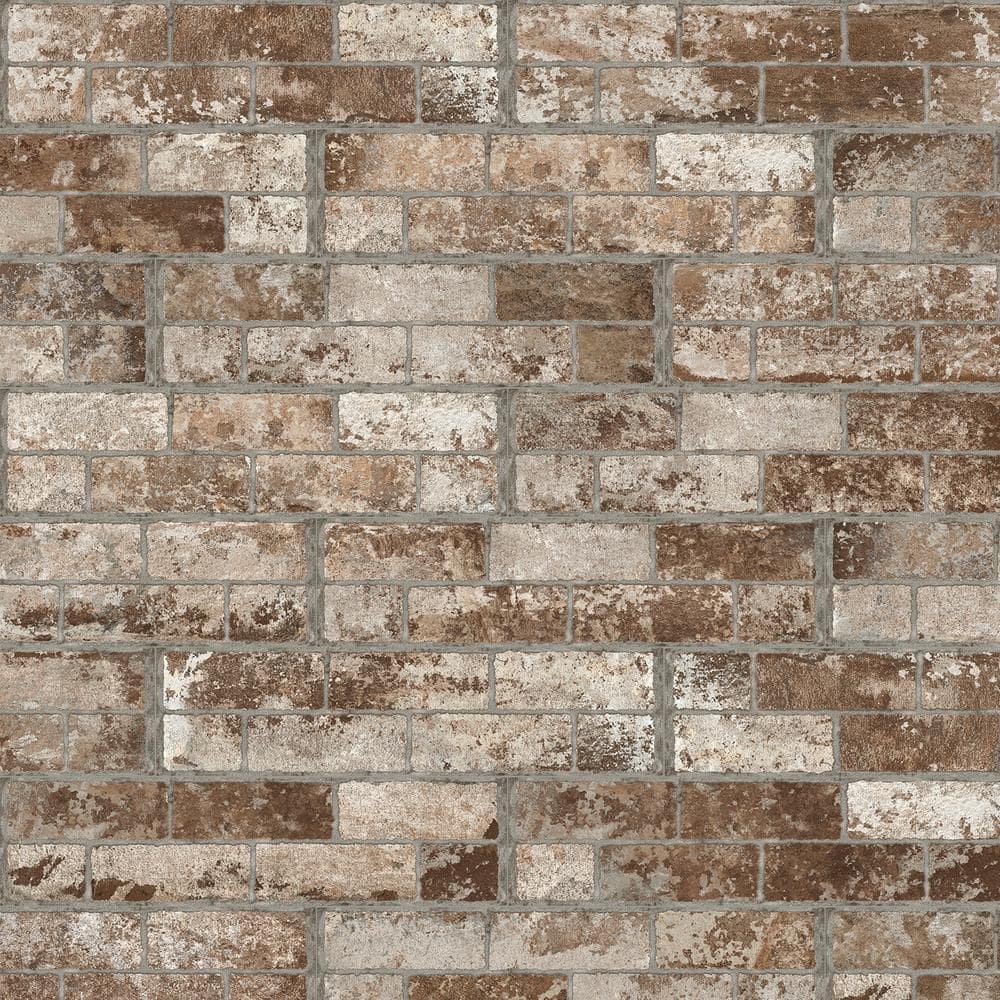 White Washed Brick 6 in. x 24 in. Multi Matte Porcelain Floor and Wall Tile Sample (0.93 sq. ft./Piece) price history on PriceWatchPro