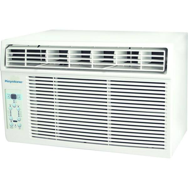 Keystone 8,000 BTU 115-Volt Window-Mounted Air Conditioner with Follow Me LCD Remote Control