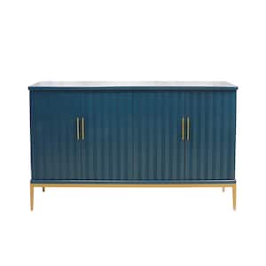 Calypso Teal/Gold Sideboard with 6-Shelves