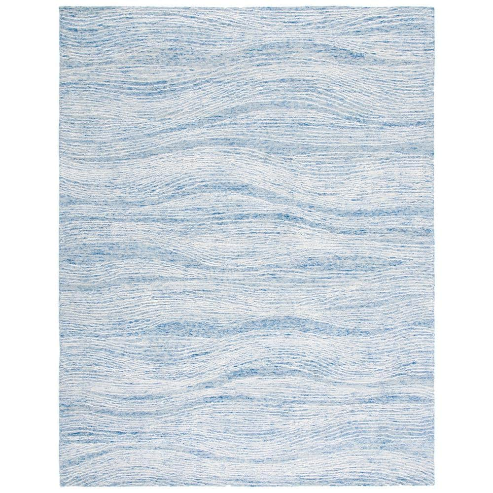 SAFAVIEH Metro MET995M Handmade Blue / Ivory Rug 10' x 14'