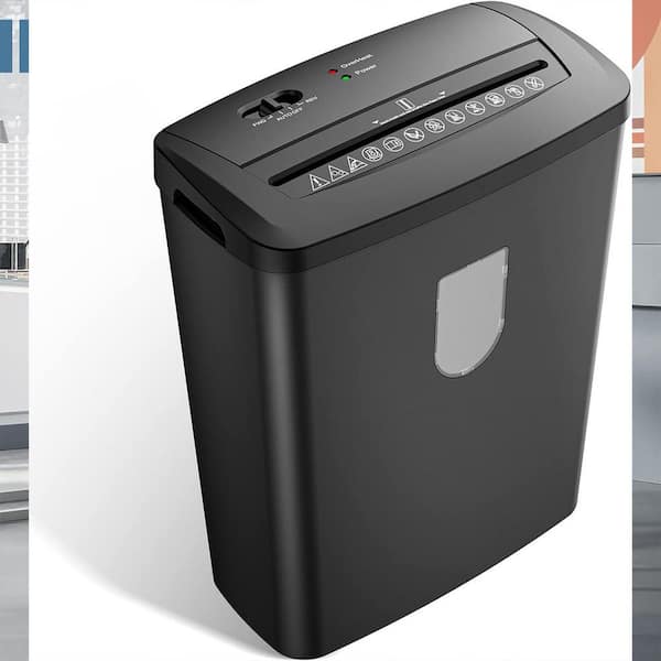 Paper Shredder Use, 8-Sheet Crosscut Paper, Credit Card and Document Shredder, High Security Level