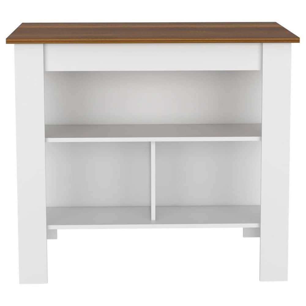 Multi-Colored Wood 40.5 in. Kitchen Island with 4 Legs price history on PriceWatchPro