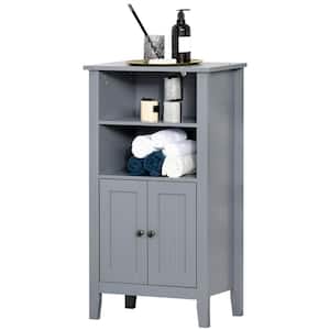 19.75 in. W x 11.75 in. D x 36.25 in. H Gray Linen Cabinet with 2 Shelves
