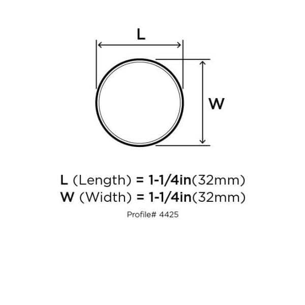 Oil Rubbed Bronze Round Cabinet Knob with Mounting Hardware