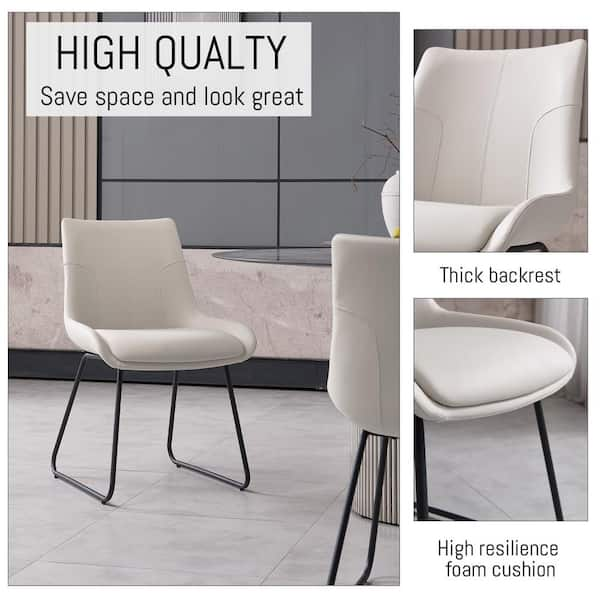 Beige chair black online legs