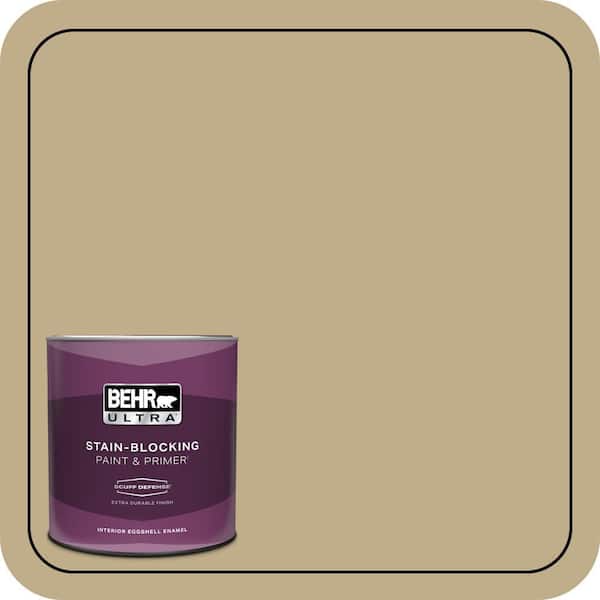 BEHR ULTRA 1 qt. #S320-4 Oat Field Extra Durable Eggshell Enamel Interior Paint & Primer