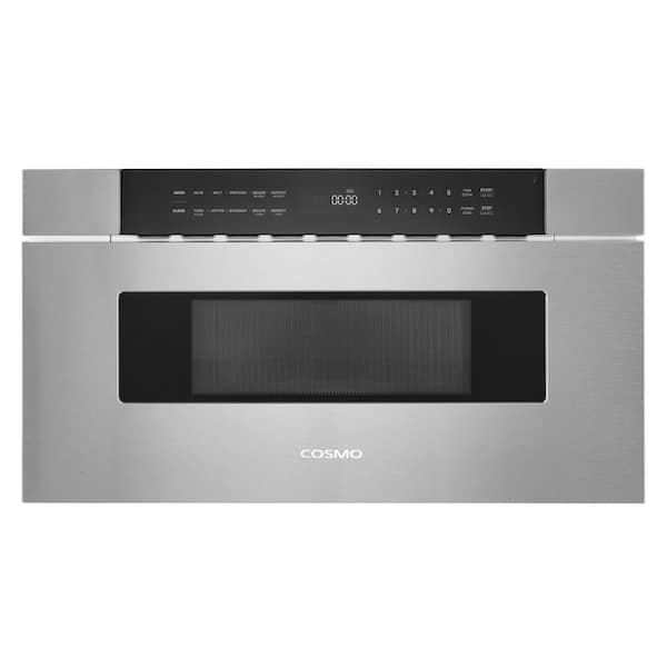Cosmo 30 in. Built-In Microwave Drawer with Automatic Presets, Touch Controls and 1.2 cu. ft. Capacity in Stainless Steel