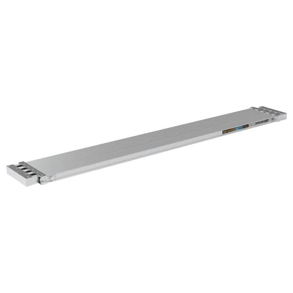 Telescopic Aluminum Plank Board, Jobsite Series 8 to 13-ft. Adjustable Work Platform for Step Ladders