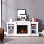 Southern Enterprises Nassau 71.75 in. W Faux Stone Electric