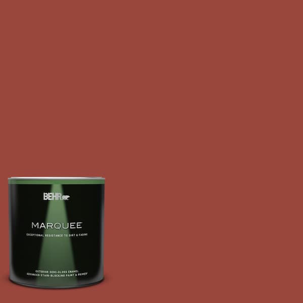 BEHR MARQUEE 1 qt. #S-H-190 Antique Red Semi-Gloss Enamel Exterior Paint & Primer