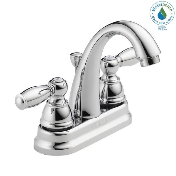 Peerless Claymore 4 in. Centerset 2-Handle Bathroom Faucet in Chrome