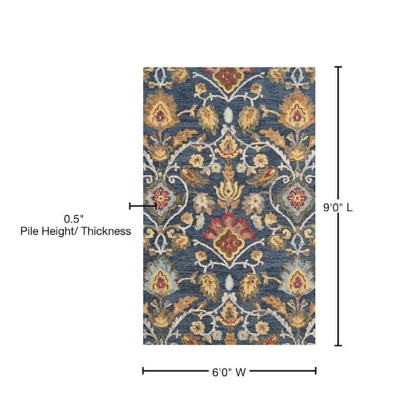 SAFAVIEH Blossom BLM915A Hand-hooked Brown / Multi Rug 4' x 6', 4' x 6' -  Kroger