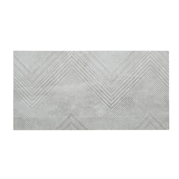 Jeffrey Court Vibes Gray 12 in. x 24 in. Subway Glossy Ceramic Wall Tile (11.625 sq. ft./Case)