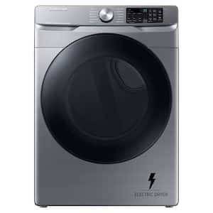7.5 cu. ft. Vented Smart Stackable Electric Dryer in Platinum with Steam Sanitize+