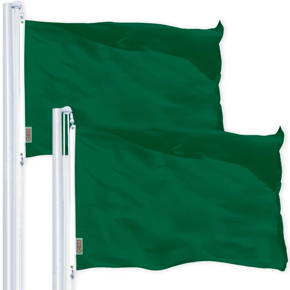 Solid Dark Green Color Flag 3 x 5 ft. 2-Pack Printed 150D Polyester price history on PriceWatchPro