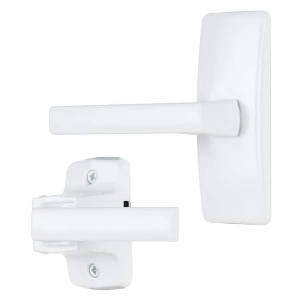 Lena Surface Lever Mount Latch for Screen and Storm Doors, White