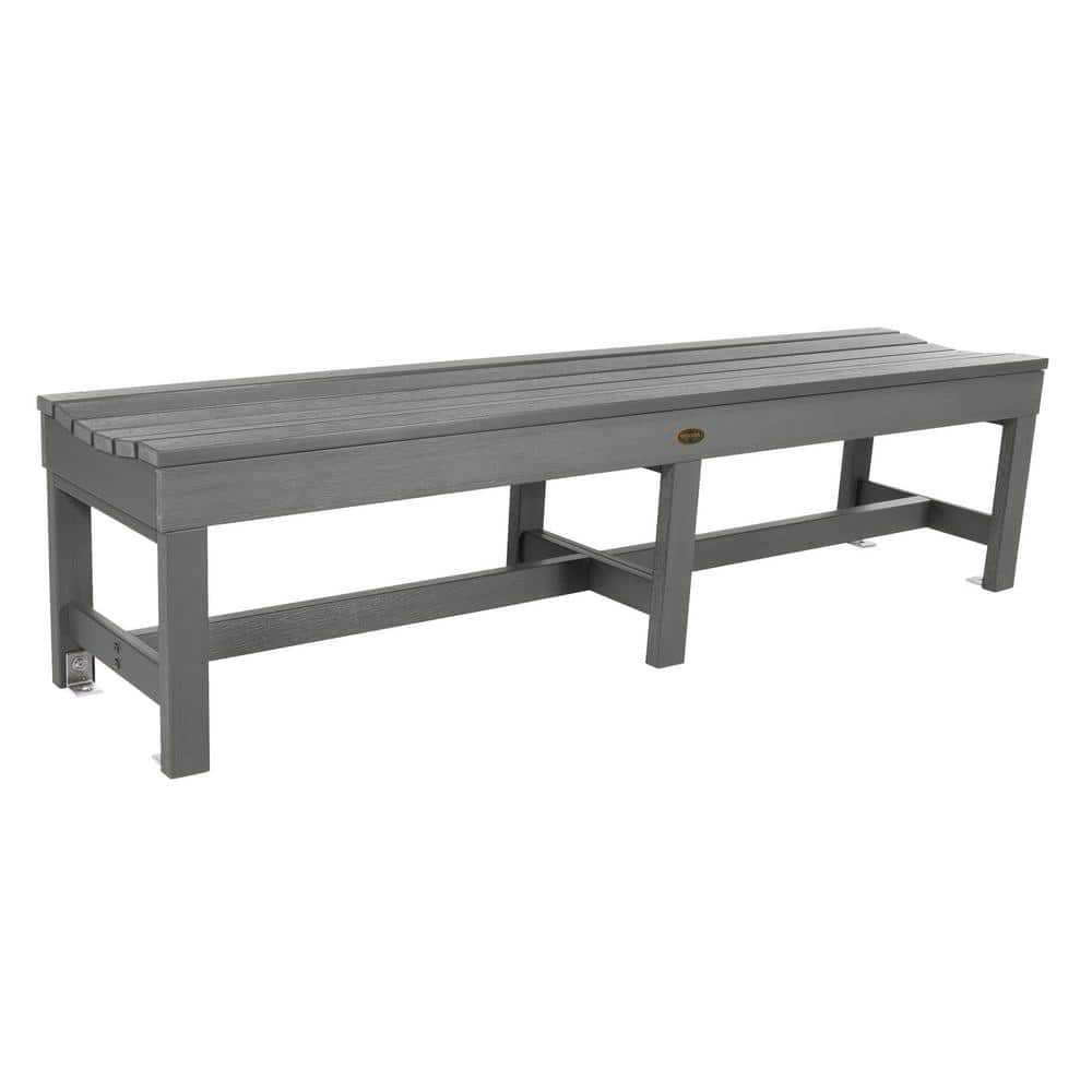 Highwood Weldon 71 In. 3-person Coastal Teak Plastic Outdoor Bench Cm 