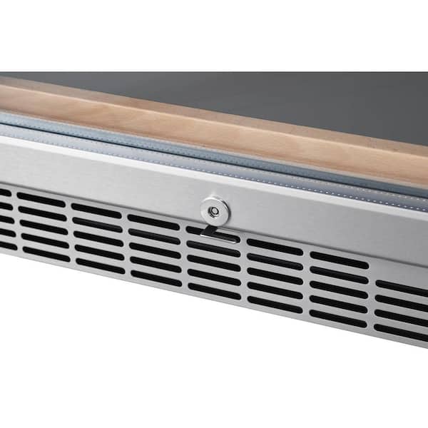 141 Bottle 24 in. Built-In Dual Zone Wine Cooler