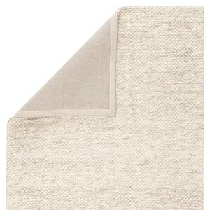 Textured Whisper White 9 ft. x 12 ft. Solid Area Rug