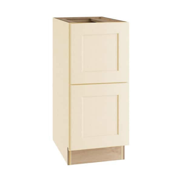 Home Decorators Collection Newport 18 in. W x 21 in. D x 28.5 in. H Assembled Plywood Desk Drawer Base Bath Cabinet in Blended Cream with Soft Cls