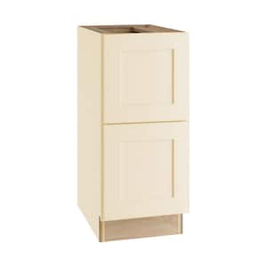 Newport Cream Painted Plywood Shaker Assembled Drawer Base Kitchen Cabinet Soft Close 18 in W x 21 in D x 28.5 in H