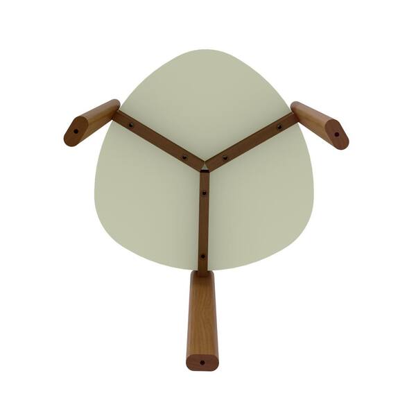 Manhattan Comfort Mid-Century Modern Gales End Table with Solid Wood Legs in Pistachio Green Manhattan Comfort Mid-Century Modern Gales End Table with Solid Wood Legs in Pistachio Green
