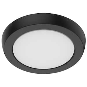 Blink Performer 5 in. Black Selectable CCT Color Changing LED Round Ceiling Flush Mount Light Fixture