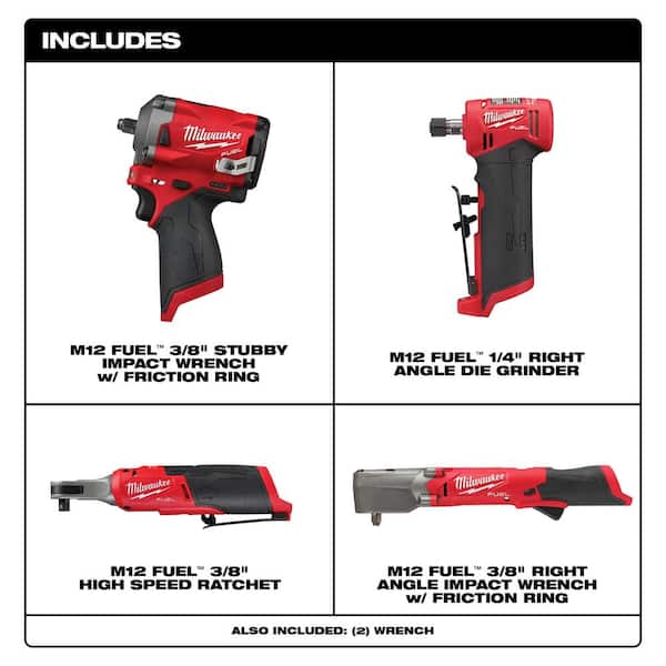 M18™ Cordless 2-Speed 3/8 Right Angle Impact Wrench
