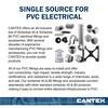 CANTEX Conduit Coupling: PVC, 3/4 In Trade Size, 40 Schedule - 4FXY4...