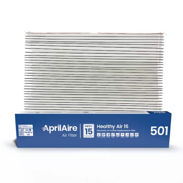 AprilAire 501 16 in. x 25 in. x 6 in. MERV 15 Equivalent FPR 10 Pleated Air Filter For Electronic Air Cleaner Model 5000 (1-Pack)