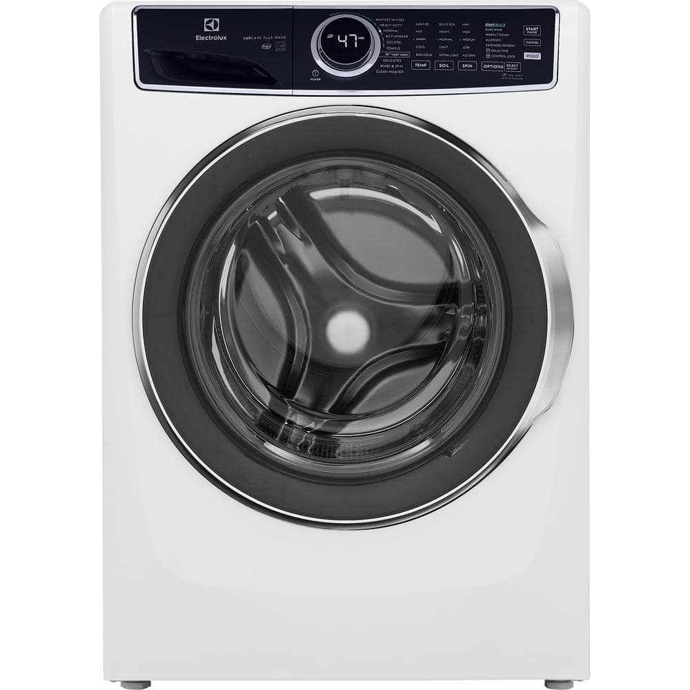 Dapperheid stewardess Haat Electrolux 4.5 cu. ft. High-Efficiency Stackable Front Load Washer with  LuxCare Wash and Perfect Steam in White, ENERGY STAR ELFW7537AW - The Home  Depot