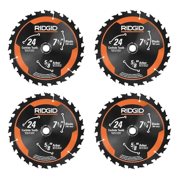 7-1/4 in. Circular Saw Blades (4-Piece)