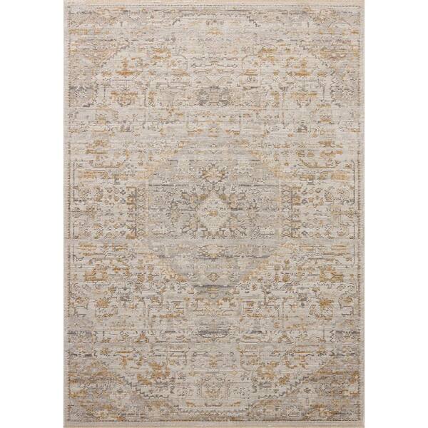 Milena Ivory / Ochre 11 ft. 6 in. x 15 ft. Traditional Area Rug