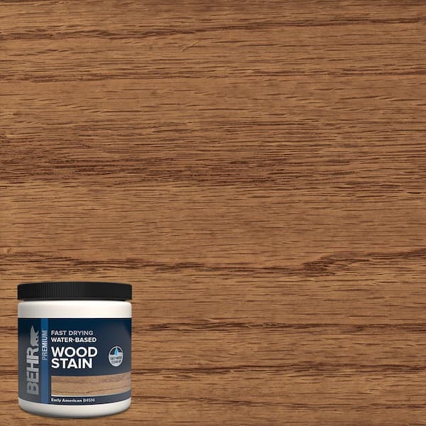 BEHR 8 oz. TIS-516 Early American Transparent Water-Based Fast Drying Interior Wood Stain