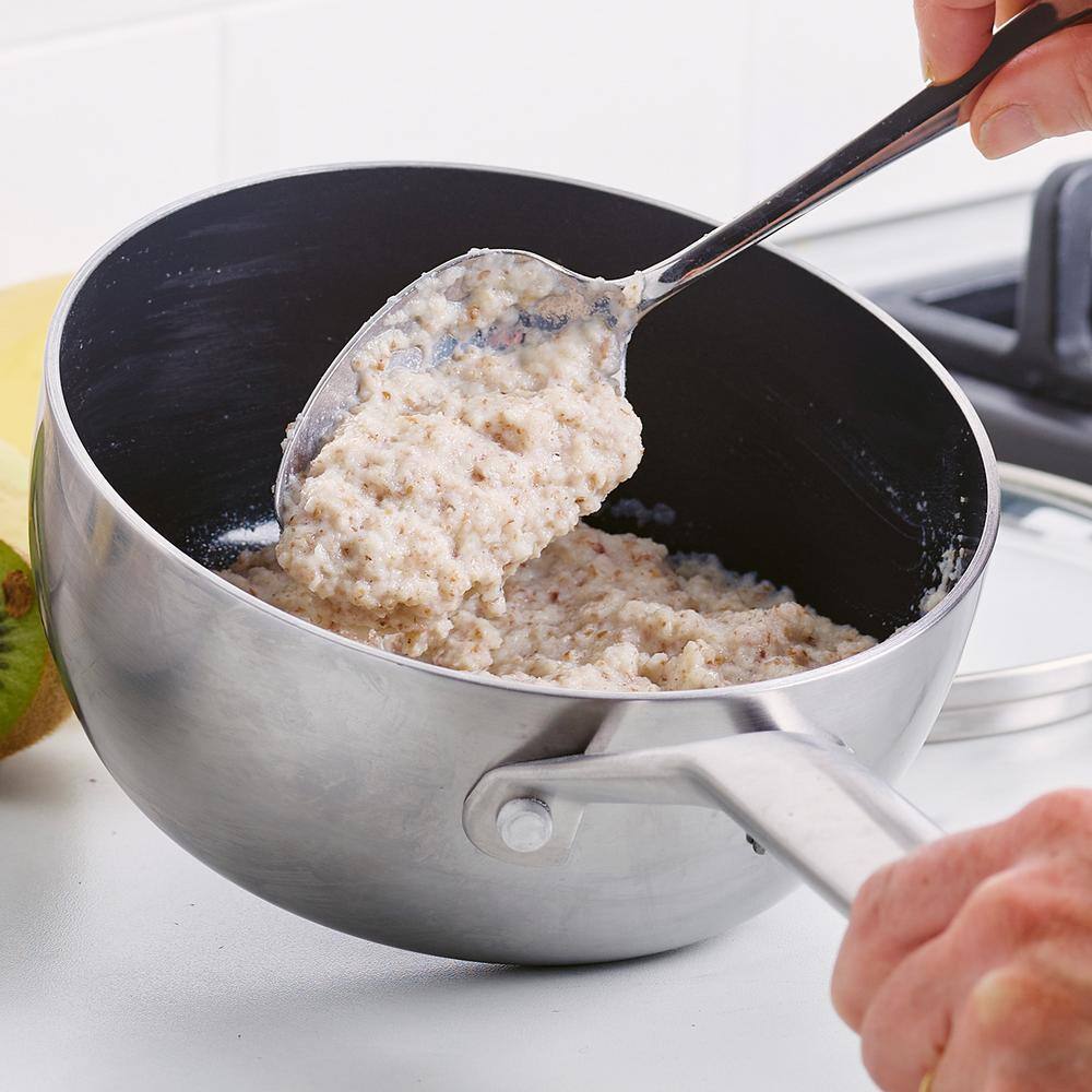 Stainless Steel Nonstick Saute Pan with Glass Lid, 3.75 qt