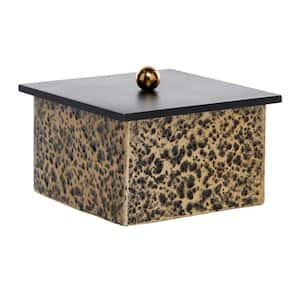 Venus Williams Collection Gold Metal Modern Decorative Box