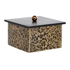 Venus Williams Collection Gold Metal Modern Decorative Box
