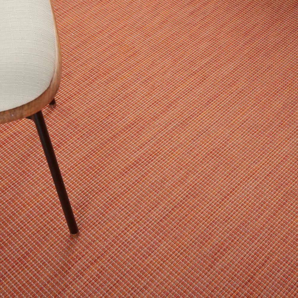 Terracotta Easy-Care Synthetic 5' x 7' Outdoor Area Rug