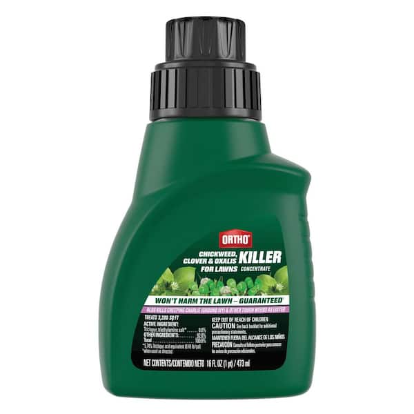 Chickweed, Clover and Oxalis Killer for Lawns Concentrate 16 oz. Kills Weeds to the Roots