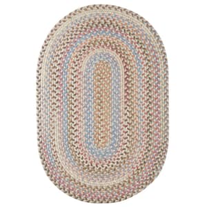 Rhody Rug Pioneer Blue Multi 3 ft. x 5 ft. Oval Indoor/Outdoor Braided Area  Rug PI12R036X060 - The Home Depot
