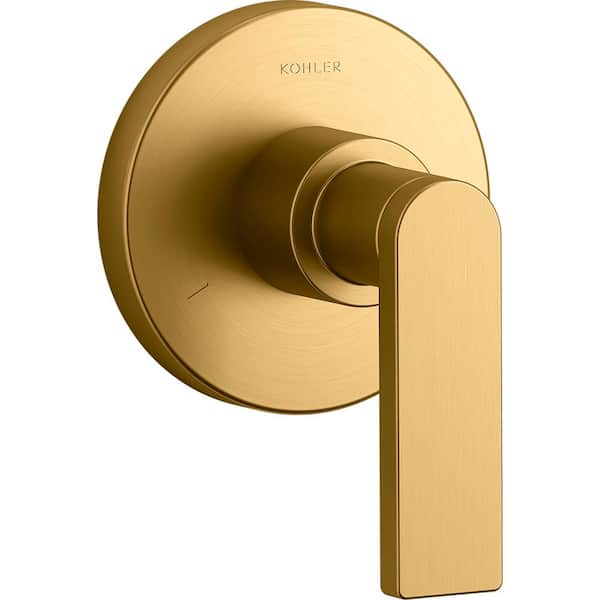 KOHLER Composed 1-Handle Valve Handle Trim Kit in Vibrant Brushed Moderne Brass (Valve Not Included)