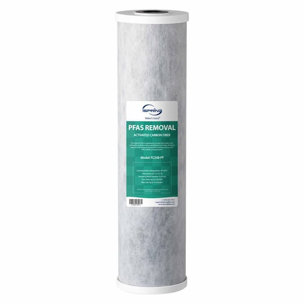 FC25B-PF Whole House Water Filter, Removes up to 99% PFAS, PFOA/PFOS, Chlorine, VOCs, with SGS Tested Filtration Media
